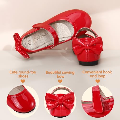Image of PANDANINJIA Toddler Dress Shoes Flower Girls Ballet Flats