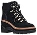 kate spade new york Women's Willow Lug Lace Up Bootie Fashion Boot, Black, 8.5