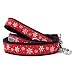 The Worthy Dog Let It Snow Leash for Small Dog - Made of Nylon - 5ft Comfortable Strong Dog Leash for Walking Dog, Red Size- Small