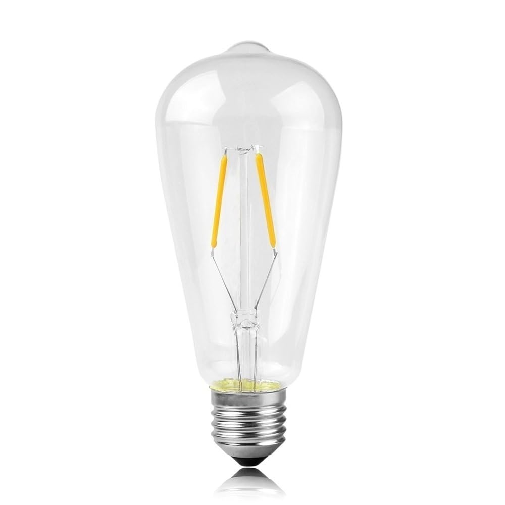 HHF, Pack de 10, ampoule à filament LED E27 ST64 AC220V, lumière décorative