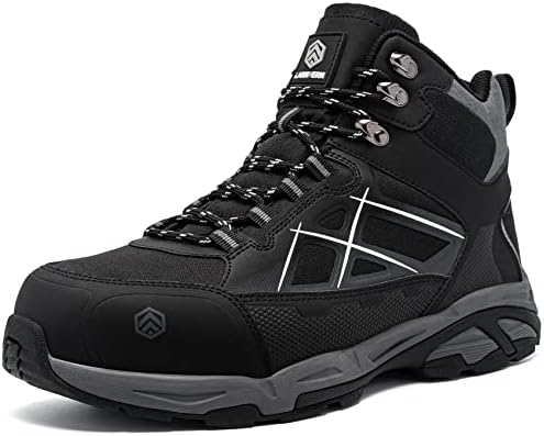 LARNMERN Arbeitsschuhe Herren Damen Sicherheitsschuhe SRC | Antistatisch Stahlkappenschuhe Durchstoßfest Leicht Sicherheitsstiefel