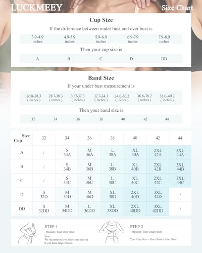 LUCKMEEY Bras for Women No Underwire Wireless Mesh Seamless T-Shirt Bra Push up Full Coverage Comfortable Everyday Bra Black