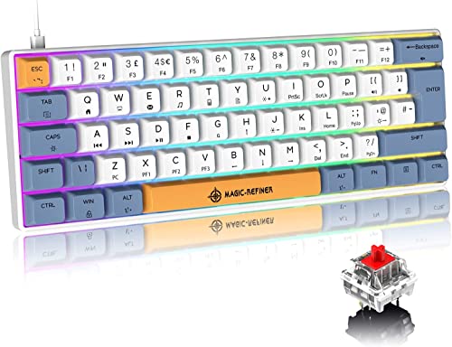 Amazon.co.jp: メカニカルキーボード 有線 青軸 ゲーミングキーボード