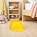 SUPVOX Kids Construction Hard Hat Toy Set - 4 Pack Yellow Plastic Engineering Safety Helmets for Dress up Pretend Play and Theme Party Accessories