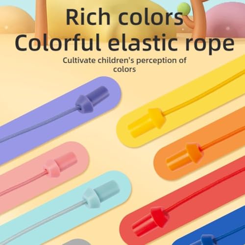 Rope Challenge Brainy Knots Logik Spiele, Buntes Gedrehtes Seil Sortier Puzzlespiel, Geduldspiele Logik Spiele Knot für Erwachsene Geschicklichkeitsspiel Lernspiel für die ganze Familie