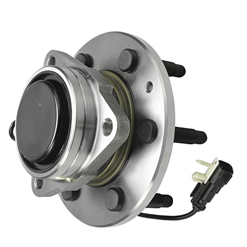 Detroit Axle - Replacement For Cadillac Escalade Esv/Chevrolet Silverado 1500 Tahoe Suburban/Gmc Sierra 1500 Yukon Xl [ 2Wd 6 Lug W/Abs ] Front Wheel Bearing & Hub Assembly - 1Pc #TOP2