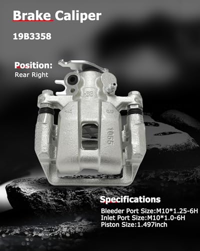 Image of cciyu Rear Right Brake Caliper Assembly w /Bracket 19B3358 2009-2014 For Acura For TSX,2011-2014 For Acura For TSX Wagon,2008-2012 For Honda For Accord,2008-2012 For Honda For Accord Sedan All Engin