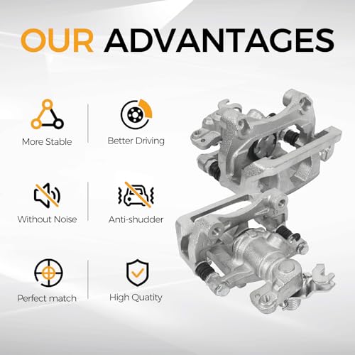 Image of PAROD 18B5002 18B5003 Rear Brake Caliper with Bracket | Fit 06-12 Ford Fusion, 07-12 Lincoln MKZ, 2006 Zephyr, 06-13 Mazda 6, 06-11 Mercury Milan