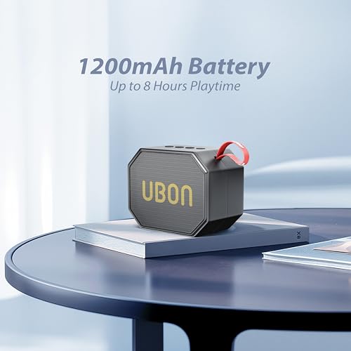 Image of UBON Boom SP-44 10 Watt Wireless Portable Speaker | 8 Hours Long Playtime,Multiple Connectivity (Black)