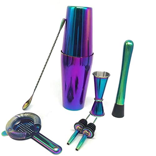 Set de 8 piezas de coctelera acero inoxidable cobre 28 OZ miniatura 4
