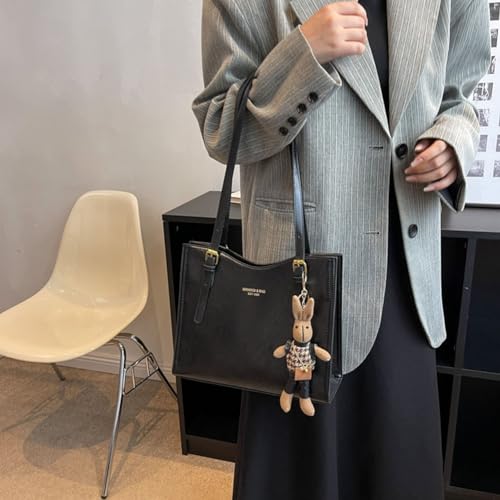 Women Vintage Shoulder Bag PU Leather Slouchy Tote Purse Large Capacity Fashion Shoulder Bag Ladies Travel Handbag3