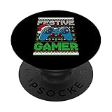 Photo Gallery festive gamer divertente natale brutto gaming maglione videogioco popsockets popgrip intercambiabile Photo Gallery festive gamer divertente natale brutto gaming maglione videogioco popsockets popgrip intercambiabile