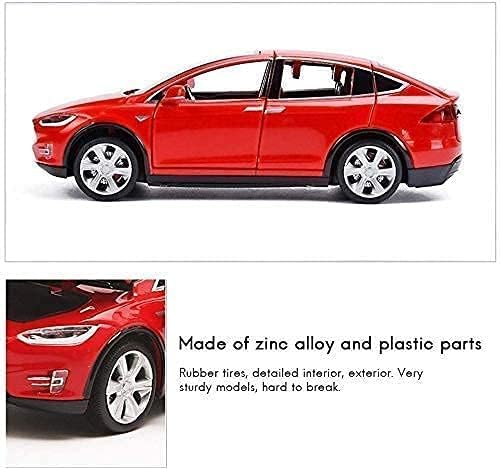 Image of SPITEN Tesla S 1:32 Diecast Scale Model Alloy Metal Pull Back Toy car for Kids with Openable Doors & Light, Music Toy Vehicle for Kids - Colors as Per Stock