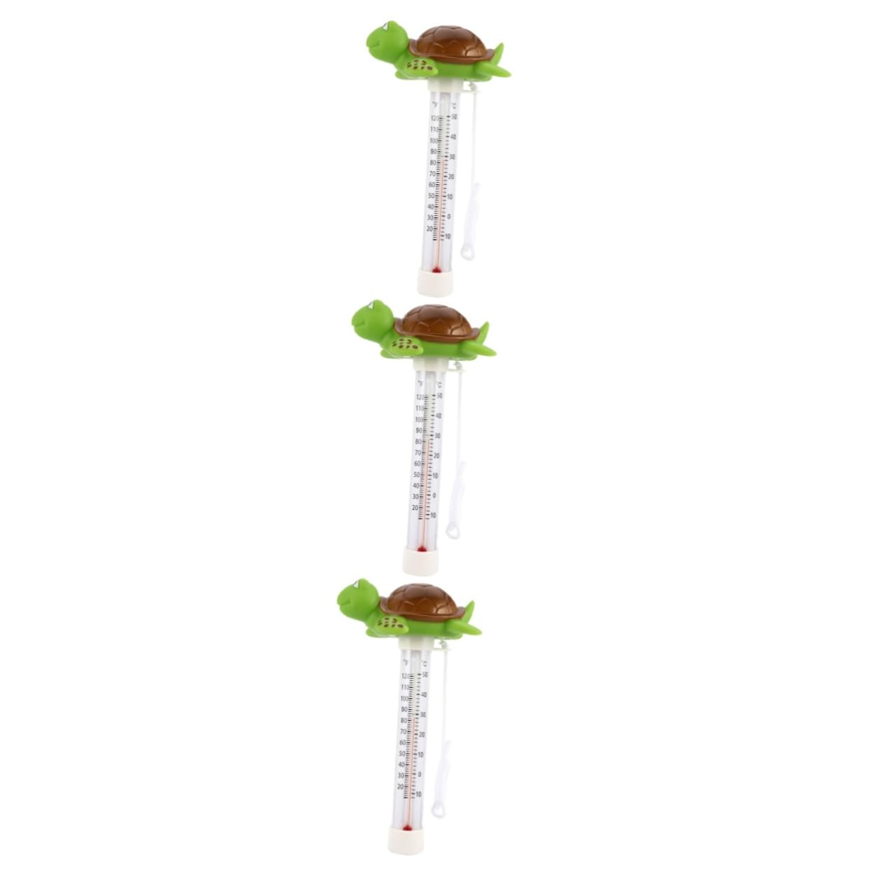 UPKOCH 3 Pièces Thermomètre Flottant pour Spa Mesure de Température de Eau Facile à Lire à Utiliser pour Étang Aquarium Accessoire Pratique Corde de Fixation
