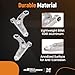 maXpeedingrods 4Pcs Front Lower Control Arm with Ball Joint Suspension Kit for Jeep Cherokee 2014-2018, K643179 K643180 K500287