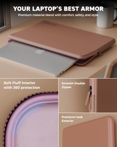 Image of FEDUS MONARC Designer Premium Vegan Leather Laptop Sleeve Bag Case 13.3 inch, Shockproof Office Laptop Cover Pouch Accessories Carrying Bag for MacBook, HP, Dell, Lenovo, Asus for Men & Women
