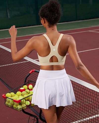 Image of RUNNING GIRL Sports Bras for Women High Support,Racerback Supportive Molded Cup Sports Bra with Sewn in Pads