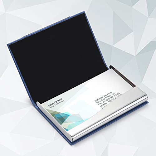 Motyawn Business Card Holder- Name Multi Card Case, Luxury Pu Leather Wallet, Credit Card Id Case, Stainless Steel Slim Metal Pocket Card Case Holder For Women & Men With Magnetic Shut #TOP4