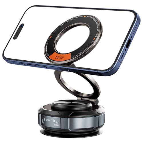 Support de téléphone magnétique pour voiture sous vide anti-vibrations