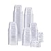 [200 Sets - 1 oz.] Plastic Disposable Portion Cups with Lids, Souffle Cups