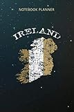 Notebook Planner Vintage Ireland Irish Flag Pullover: 6x9 inch, Over 100 Pages, Planning, Business, To Do List, Tax, Financial, Lesson