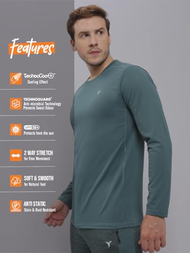 Image of TECHNOSPORT Men's Slim Fit T-Shirt - (MTOR17) Pack of 1