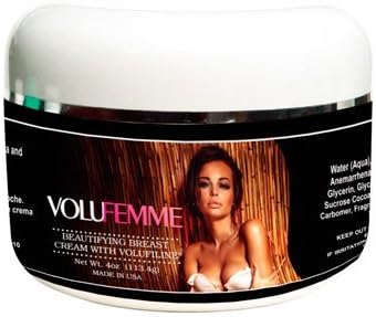 Beautiful Breast Enhancement Cream. Volufemme w/ Volufiline. Breast Enlargement for a Fuller Cleavage 13828