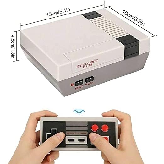 Miniatura 5 de Retro Game Console,Wireless Retro Gaming Console with Built-in 800 Games,Dual Wireless Controllers,AV Output Plug and Play Video Game Console.