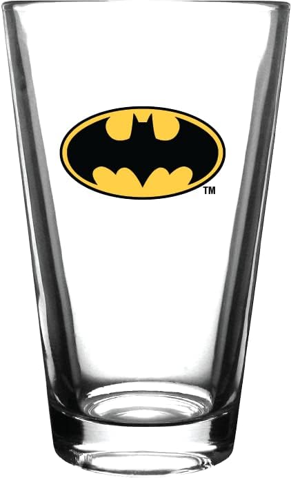 DC Comics Justice League Pint Glass Set - 16 oz. Capacity - Set of 4 Pint Glasses - Superman, Batman, Wonder Woman, Flash, Clear - Image 5