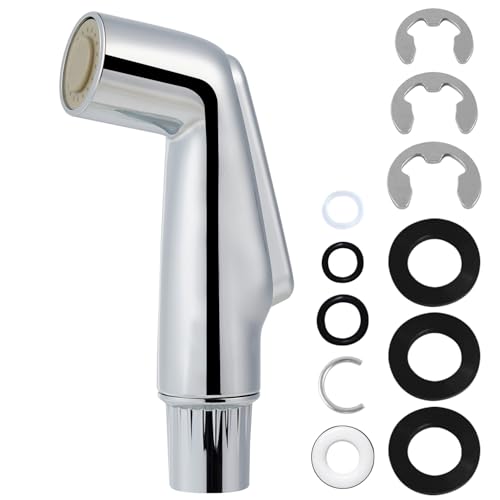 Universal Kitchen Sink Side Sprayer Head Replacement Sink Sprayer Attachment Compatible with Delta, Moen, Kohler OEM Brand, Kitchen Sink Faucet Spray Head, Chrome Finish