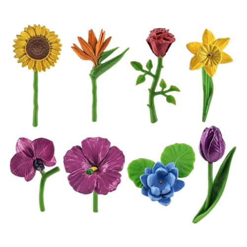 Modèles floraux artificiels pour ornements de table et mini éco-système