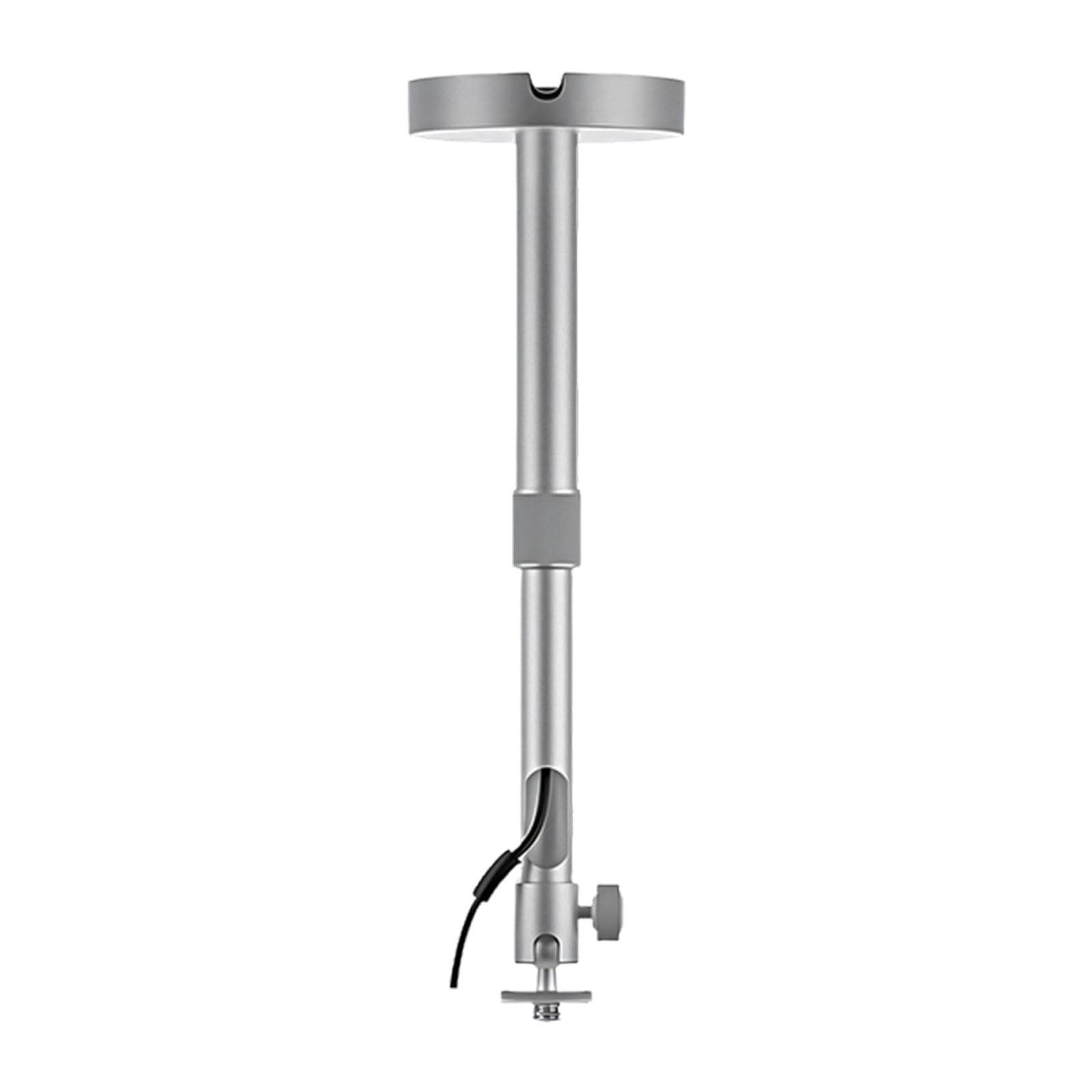 Supporto da soffitto in metallo resistente, testa a sfera e vite da 1/4", sospensione scorrevole per vari modelli