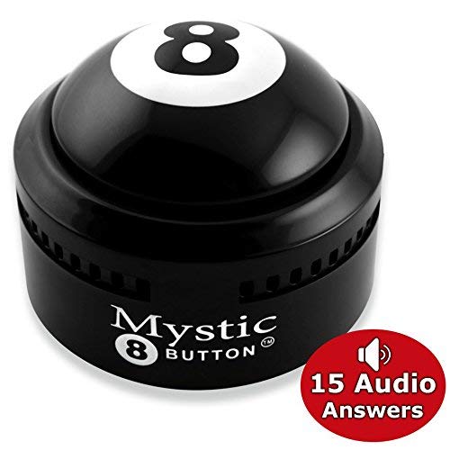 Mystic 8 Button - (15 Different Audio Answers) Ask a YES or NO Question | New Generation of Traditional Magic 8 Ball - Eight Ball | Fortune Telling Ball.