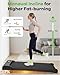 HomeFitnessCode Walking Pad Treadmill, Treadmills for Home, 2.5HP Portable Electric Under Desk Treadmill with LED Display & Remote, Adjustable Speed, No Assembly (Black Classic)