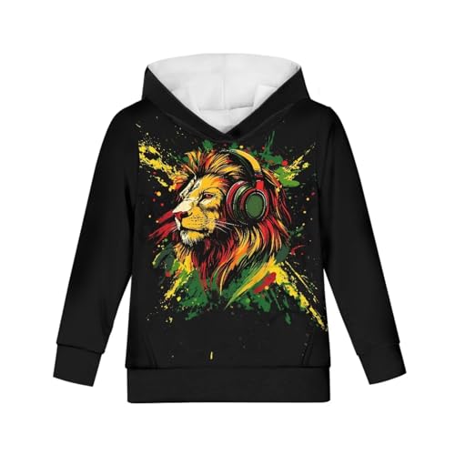 FOR U DESIGNS Boys Lightweight Hooded Sweatshirt Long Sleeve Athletic Pullover Breathable Top for Gym Running Hiking2