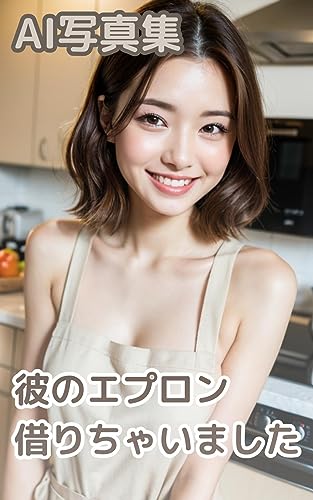 彼のエプロン借りちゃいました【AI写真集】