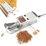 SHIYAYA Cigarette Rolling Machine,Portable Metal Electric Automatic Injector Tobacco Roller Maker DIY Smoking Tool for Cigarette Making
