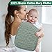 Synrroe 10 Pack Muslin Burp Cloths, 20x10Inch, 10 Mixed Colors, Soft Absorbent Baby Burping Rags