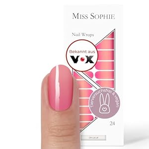 Miss Sophie Oh Là Là! Rosa Nagelwraps - 24 Stück