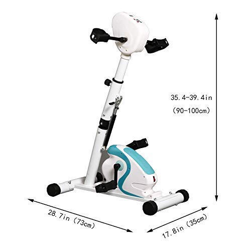 Image of Portable Pedal Exercise Bike with LCD Display, Arm and Leg Exerciser, Fitness Equipment for Seniors and Elderly, Physical Therapy Leg Exercisers