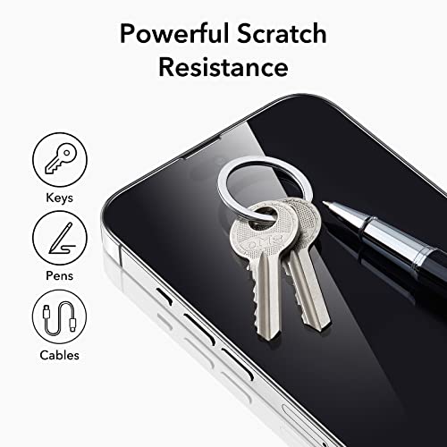 ESR Tempered-Glass Screen Protector Compatible with iPhone 14 Pro Screen Protector, with Easy Installation Frame - Image 4