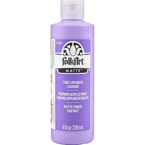 Image of FolkArt Acrylic Craft Paint, Matte Finish, Lavender, 8 fl oz