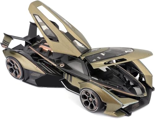 Image of Alokik Enterprise 1:22 Lamborghini V12 Vision Gran Turismo Diecast Metal Pull Back Car with Openable Doors with Sound and Light Toy Decoration car Best Gift Toys for Kids 【Color As Per Stock】