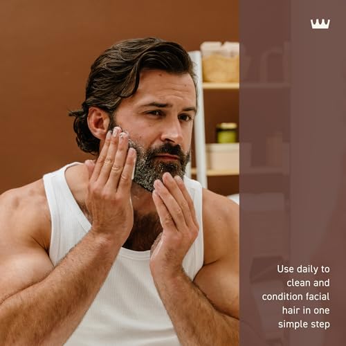 Image of Cremo Casked Vanilla 2n1 Beard Wash & Softener, Specifically Designed to Clean, Moisturize and Soften All Lengths of Facial Hair, 6 Fl Oz