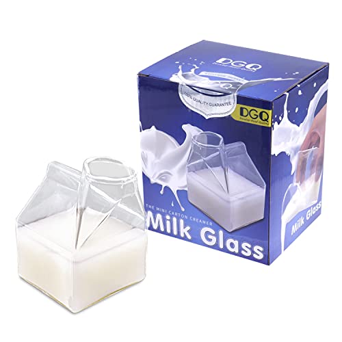 Hand-Blown Milk Carton Glass Cup - 50% Off at $7.99