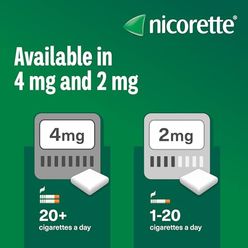 Nicorette 4mg Gum Original Flavour (210 Pieces), Discreet Stop Smoking and Stop Vaping Aid to Help you Quit For Good, Tackle Cravings and Withdrawal Symptoms, Nicotine Gum (Quit Smoking or Vaping)