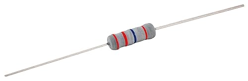 NTE Electronics 2W010 Resistor, película de óxido metálico, ignífuga, plomo axial, 2% de tolerancia, resistencia 10 ohmios, 2 W, 500 V (paquete de 2)