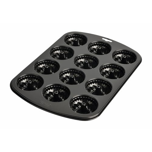 Produktfoto von Original Kaiser Inspiration Mini Gugelhupfform Blech für 12 Muffins, Muffin Backblech 38x27 cm, Standardgröße,…