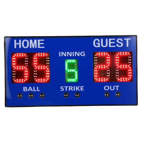 YZ LED Portable Digital Scoreboard Tabletop Electronic Scoreboard with Remote Portable Scoreboard for Games Indoor Outdoor