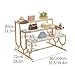 YRPZIQF Three-Tier Retail Display Table, Stepped Tiered Display Stand, Retail Display Shelves for Clothing Stores, Industrial Standing Display Shelf for Garment, Handbag, Shoe(Silver,100cm/39.4in)
